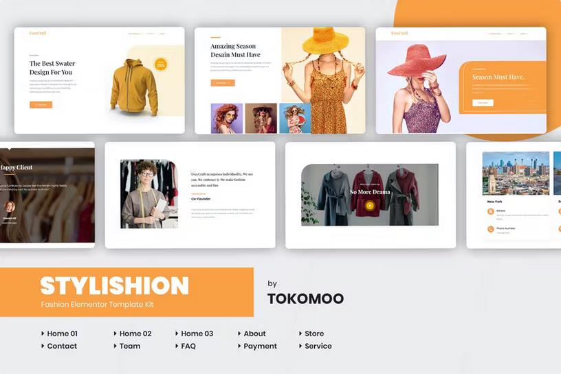 Stylishion | Fashion Store Elementor Template Kit Latest Version